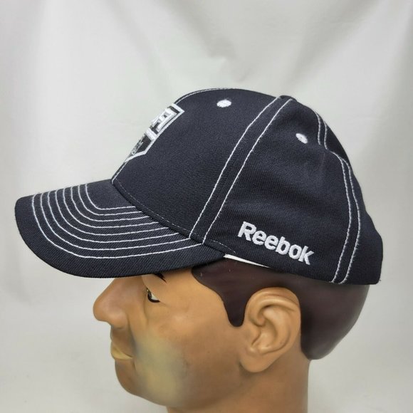 LA Kings Hockey Reebok NHL Face Off Headwear Strap Back Hat Cap Black - Picture 3 of 8